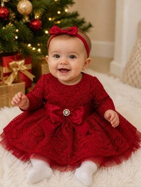 white christmas dresses Luli and Me Holiday Dress – Layla's Boutique main image 0